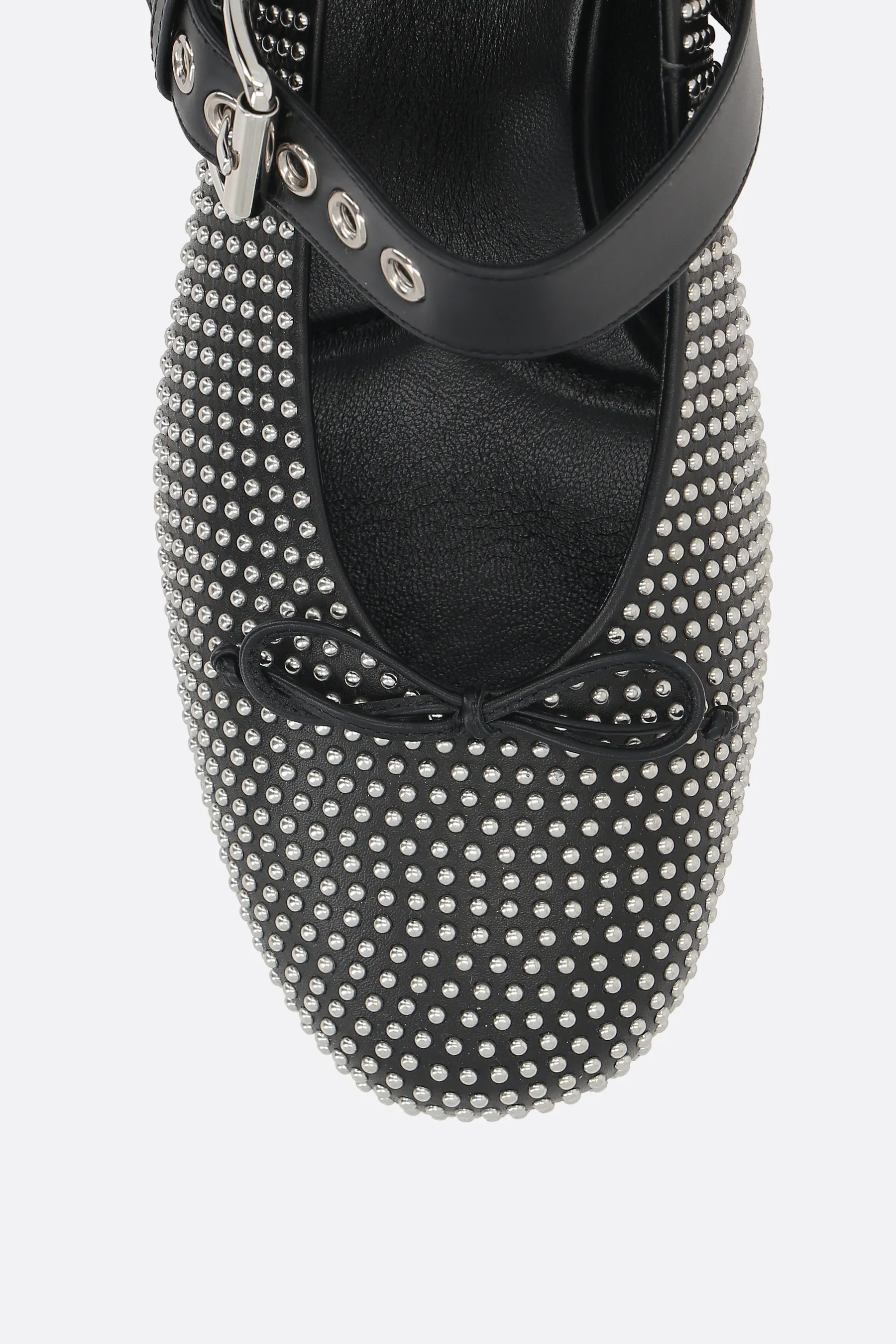  MIU MIU ballerina in pelle borchiata 