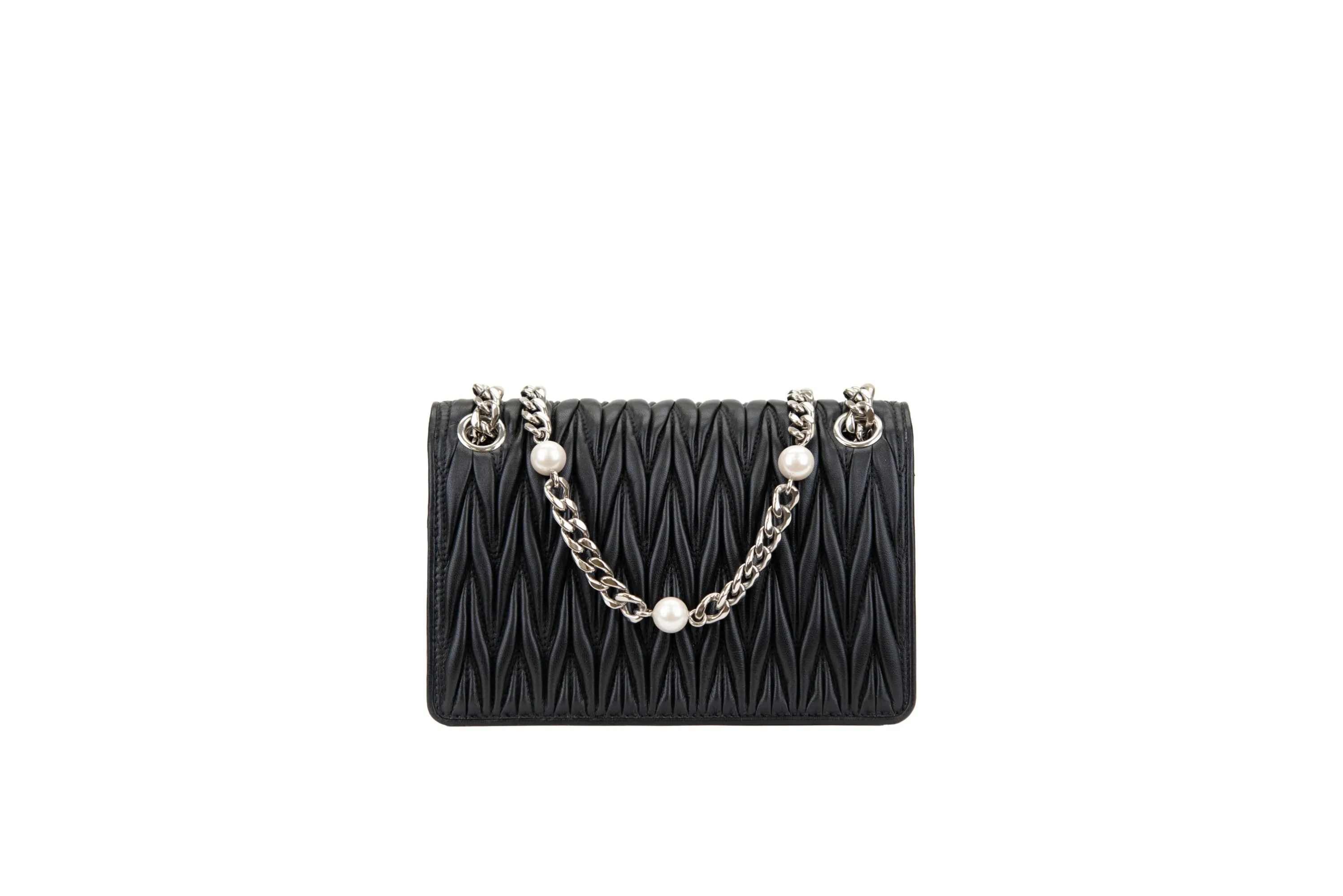 MIU MIU Matelasse Pearl 5BP065 F0002 Shoulder Bag