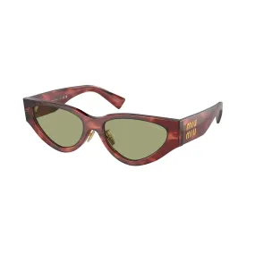   Miu Miu MU 03ZS - 12Q60D Granato Striato | Occhiale Da Sole Donna 