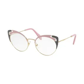   Miu Miu MU  50RV - M1R1O1 Oro Pallido / Alabastro / Grigio | Occhiale Da Vista Donna 