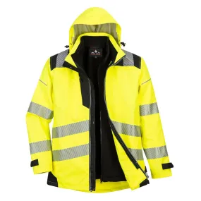 PORTWEST Giubbino pw3 alta visibilità 3in1